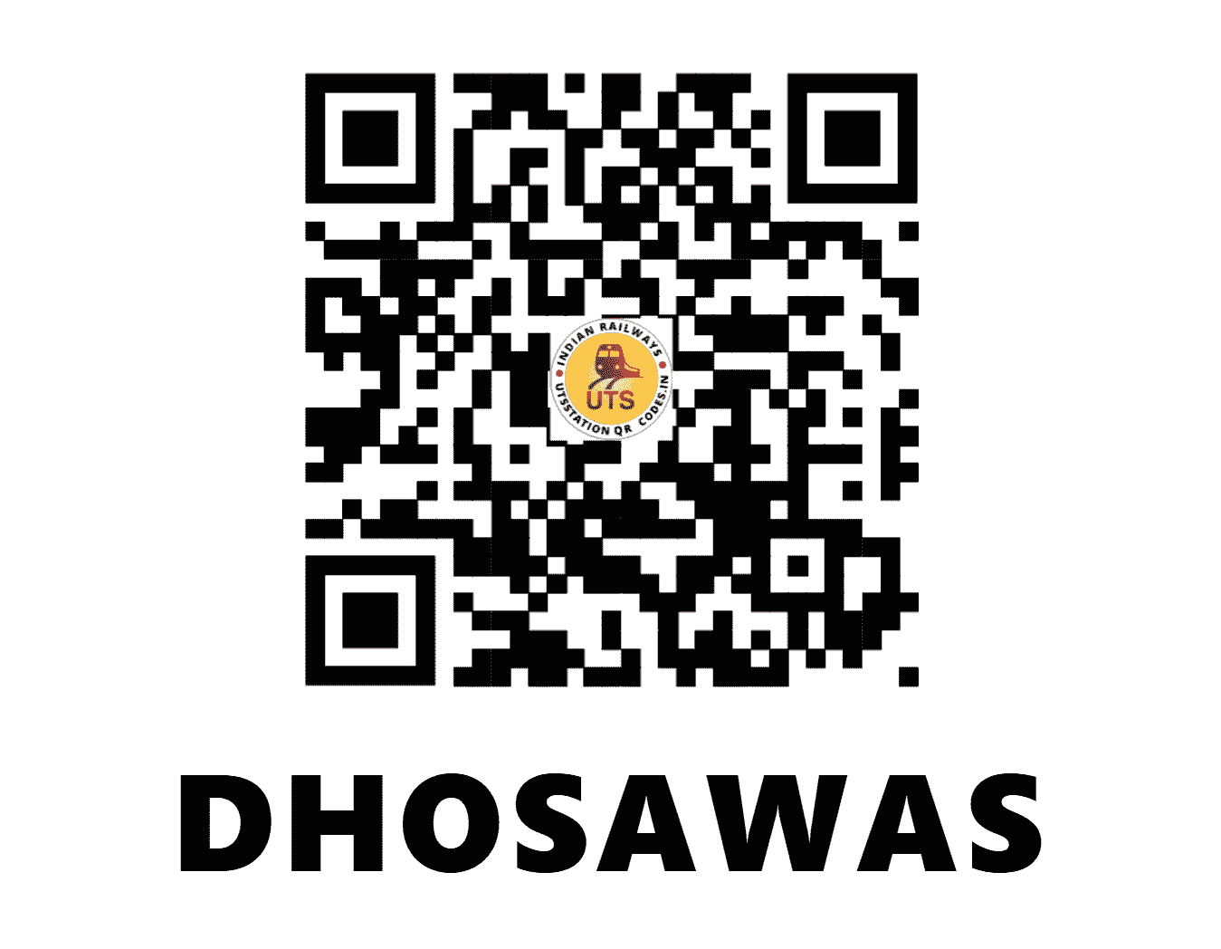 UTS QR Code for DHOSAWAS - DHWS (WR - MADHYA PRADESH)